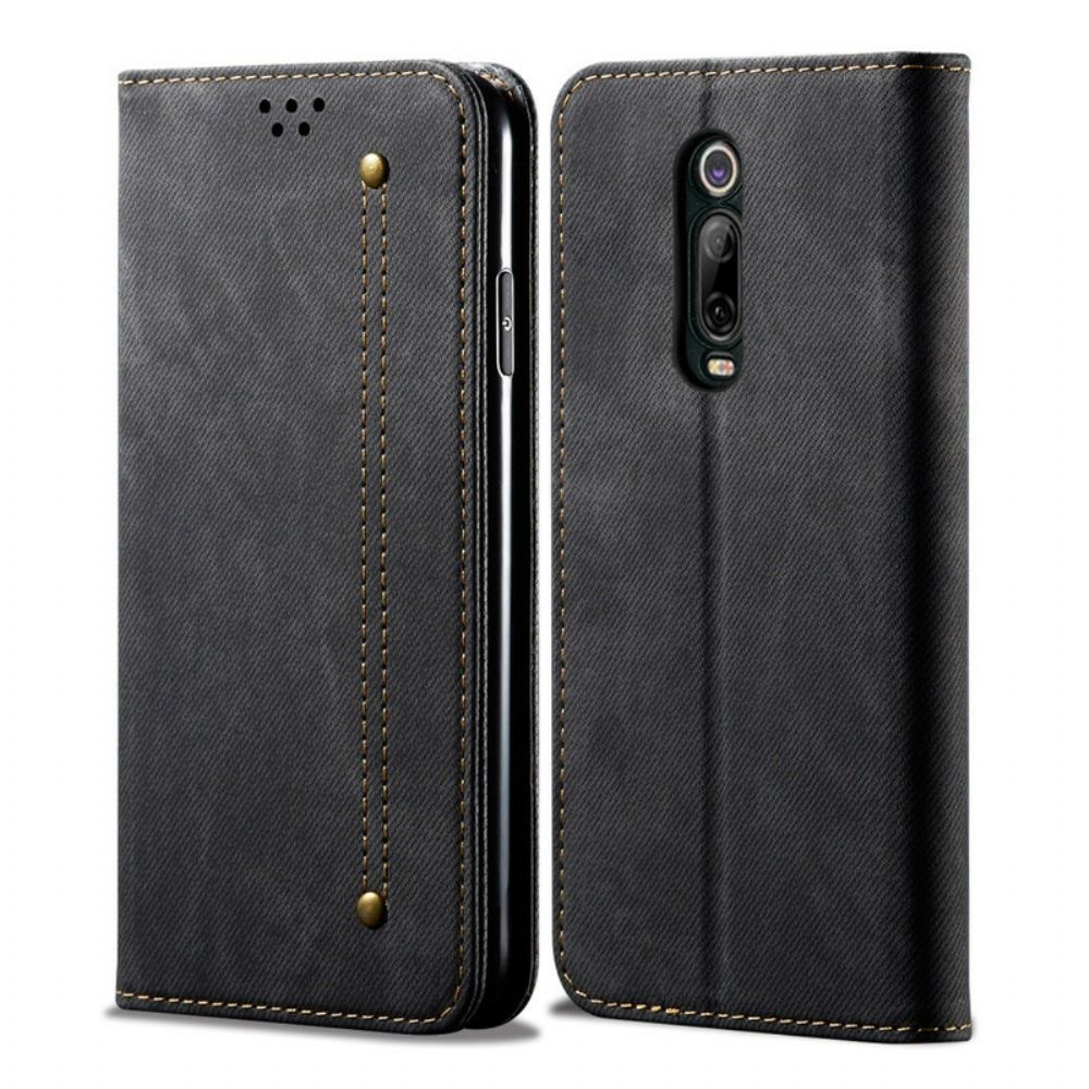 Bescherming Hoesje voor Xiaomi Mi 9T / Mi 9T Pro Folio-hoesje Denim Stof