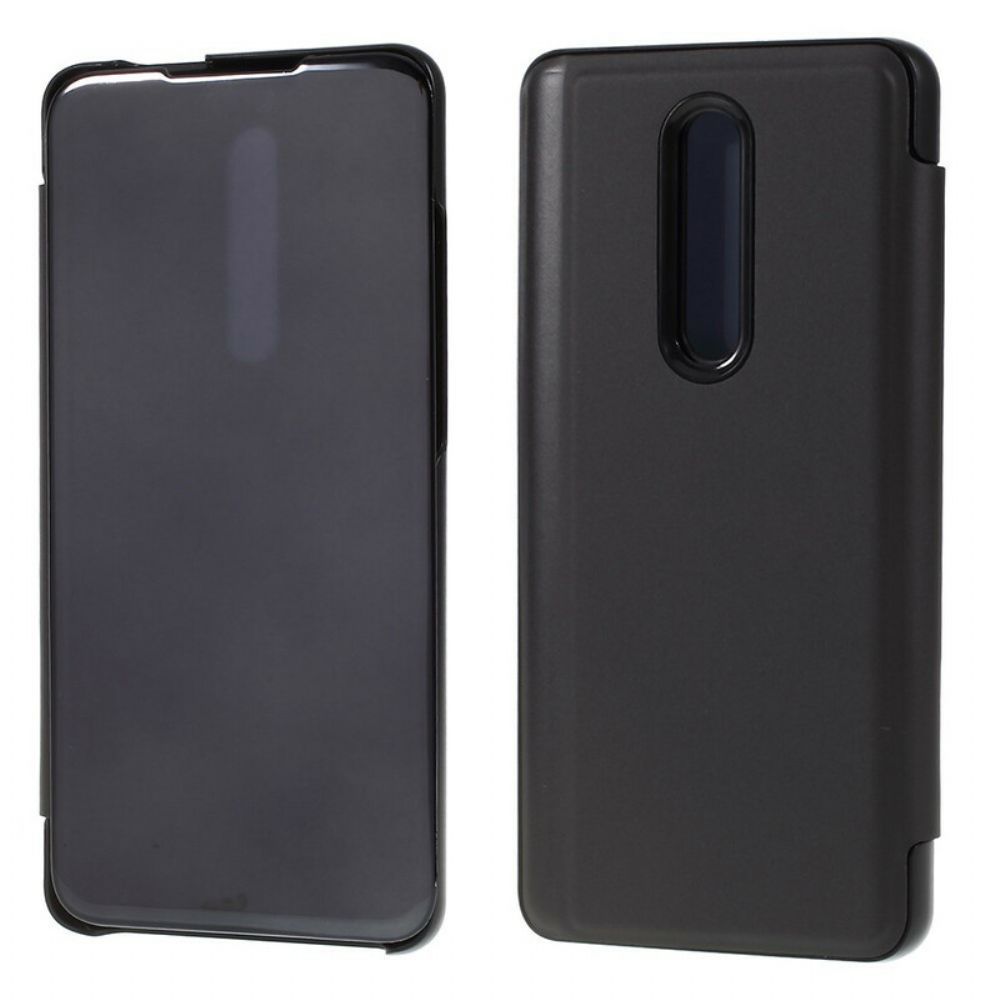 Bescherming Hoesje voor Xiaomi Mi 9T / Mi 9T Pro Folio-hoesje Spiegel En Leereffect