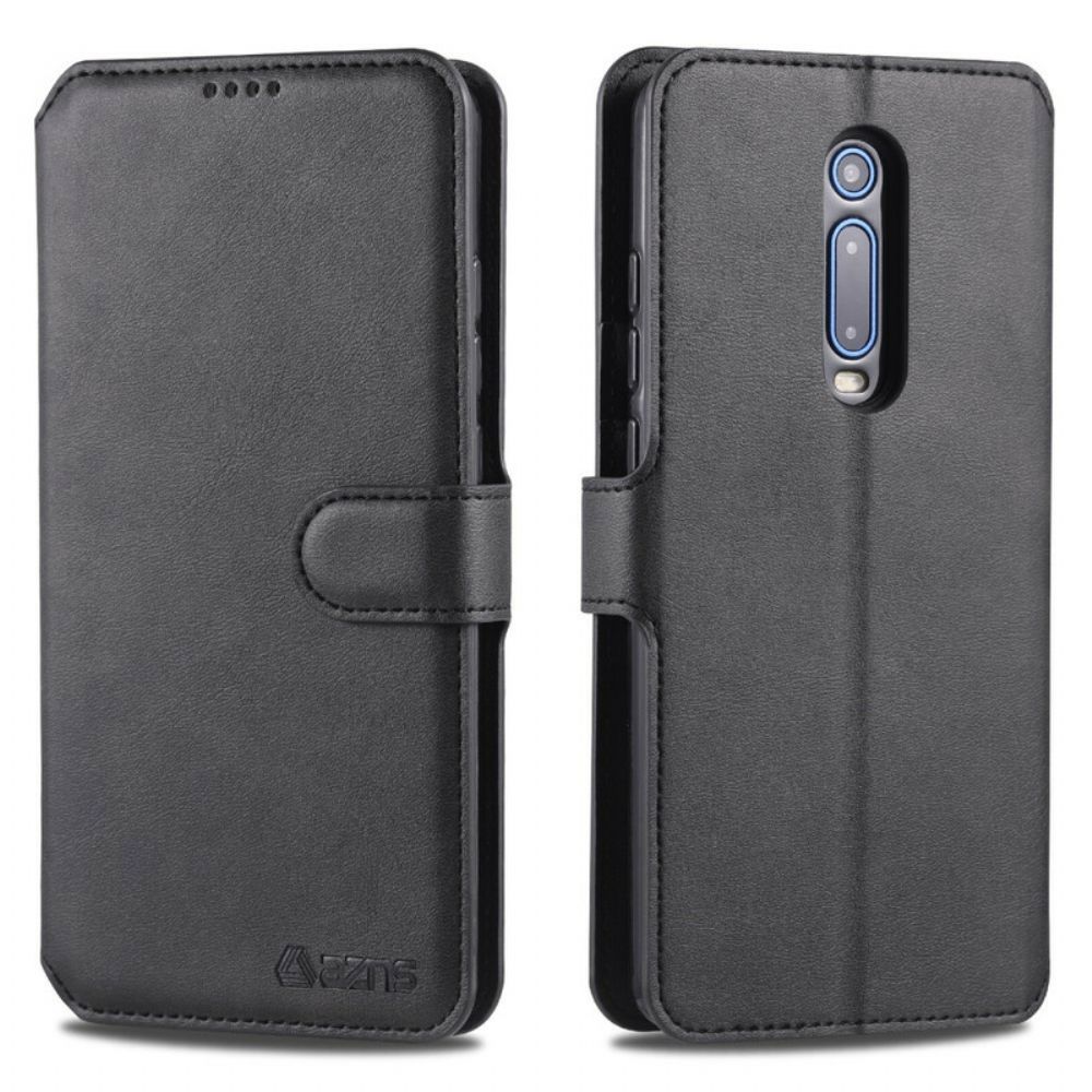 Flip Case voor Xiaomi Mi 9T / Mi 9T Pro Azns Ledereffect