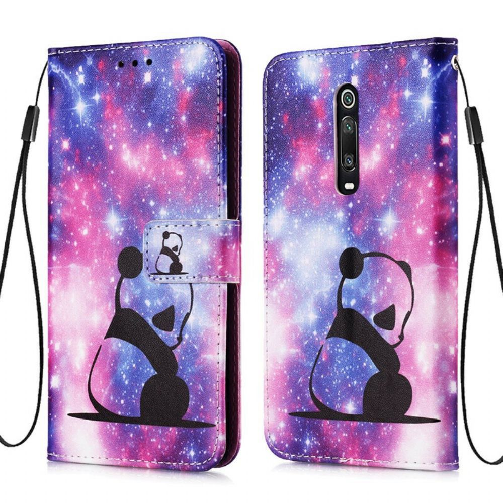 Flip Case voor Xiaomi Mi 9T / Mi 9T Pro Panda Galaxy