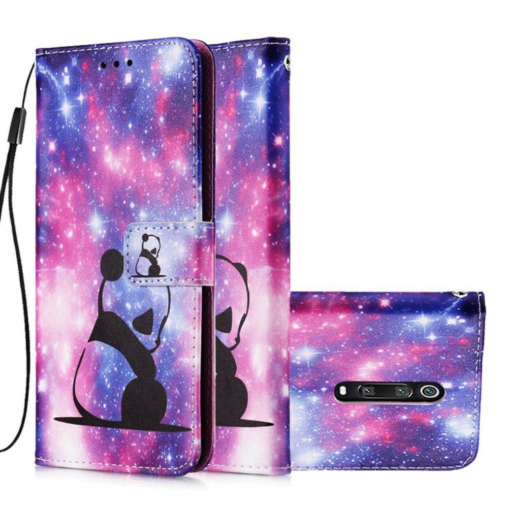 Flip Case voor Xiaomi Mi 9T / Mi 9T Pro Panda Galaxy