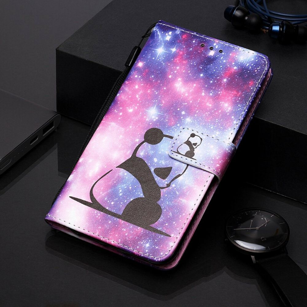 Flip Case voor Xiaomi Mi 9T / Mi 9T Pro Panda Galaxy