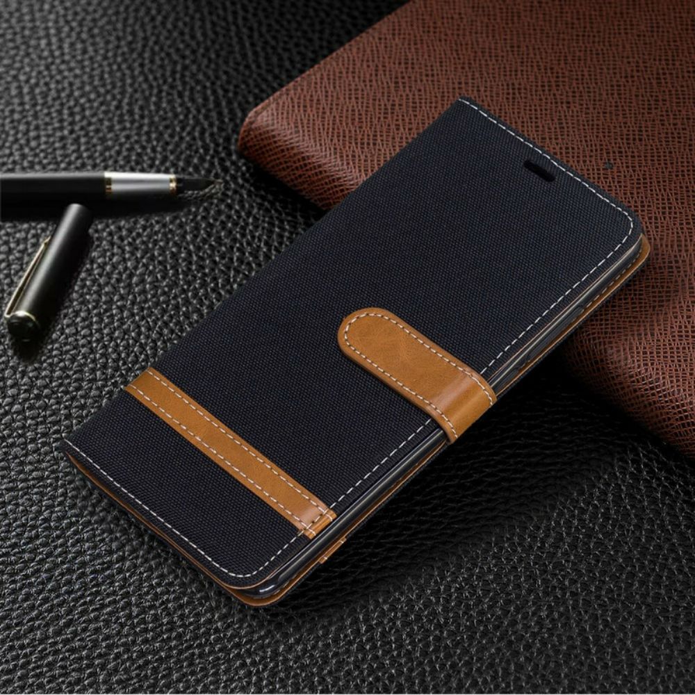 Folio-hoesje voor Xiaomi Mi 9T / Mi 9T Pro Met Ketting Band Met Stof En Leereffect