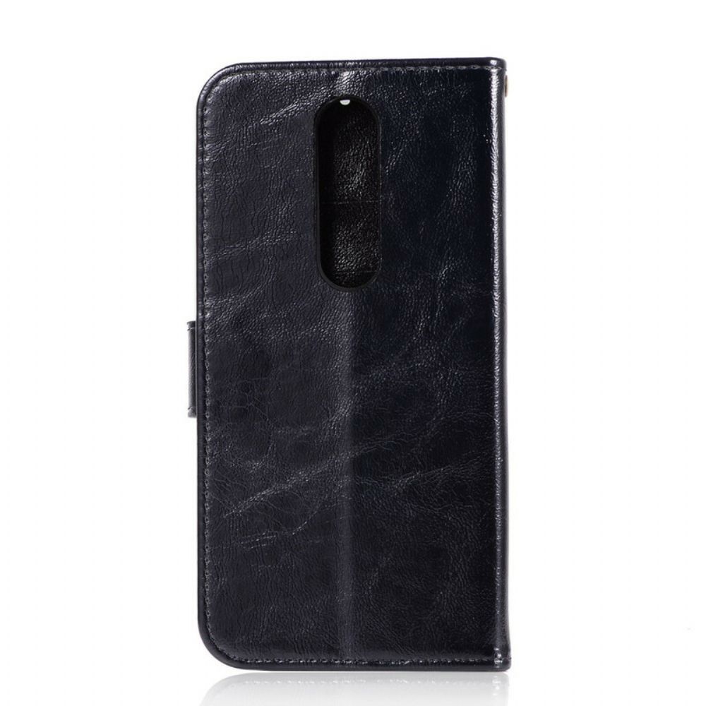 Folio-hoesje voor Xiaomi Mi 9T / Mi 9T Pro Met Ketting Vintage Kunstleren Band