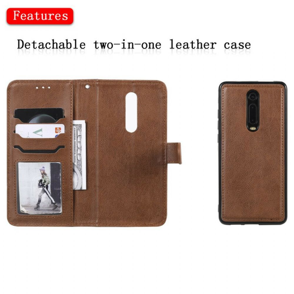 Hoesje Flip Case voor Xiaomi Mi 9T / Mi 9T Pro Met Ketting Afneembare Riem