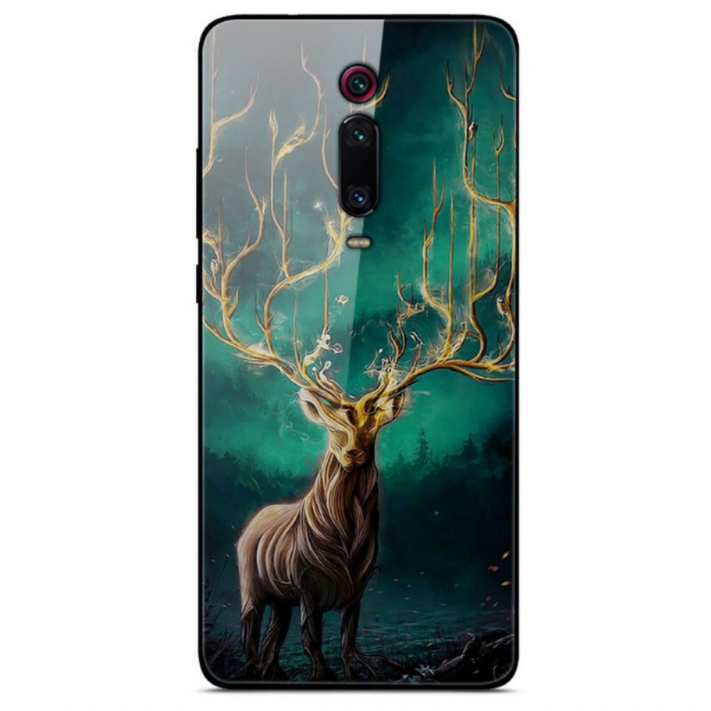 Hoesje voor Xiaomi Mi 9T / Mi 9T Pro Gehard Glas Hertenkoning