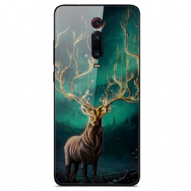 Hoesje voor Xiaomi Mi 9T / Mi 9T Pro Gehard Glas Hertenkoning