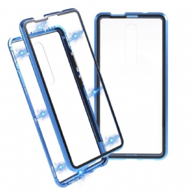 Hoesje voor Xiaomi Mi 9T / Mi 9T Pro Metalen Randen En Gehard Glas