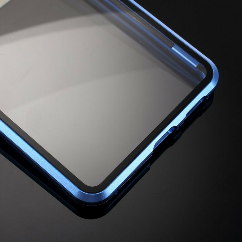 Hoesje voor Xiaomi Mi 9T / Mi 9T Pro Metalen Randen En Gehard Glas