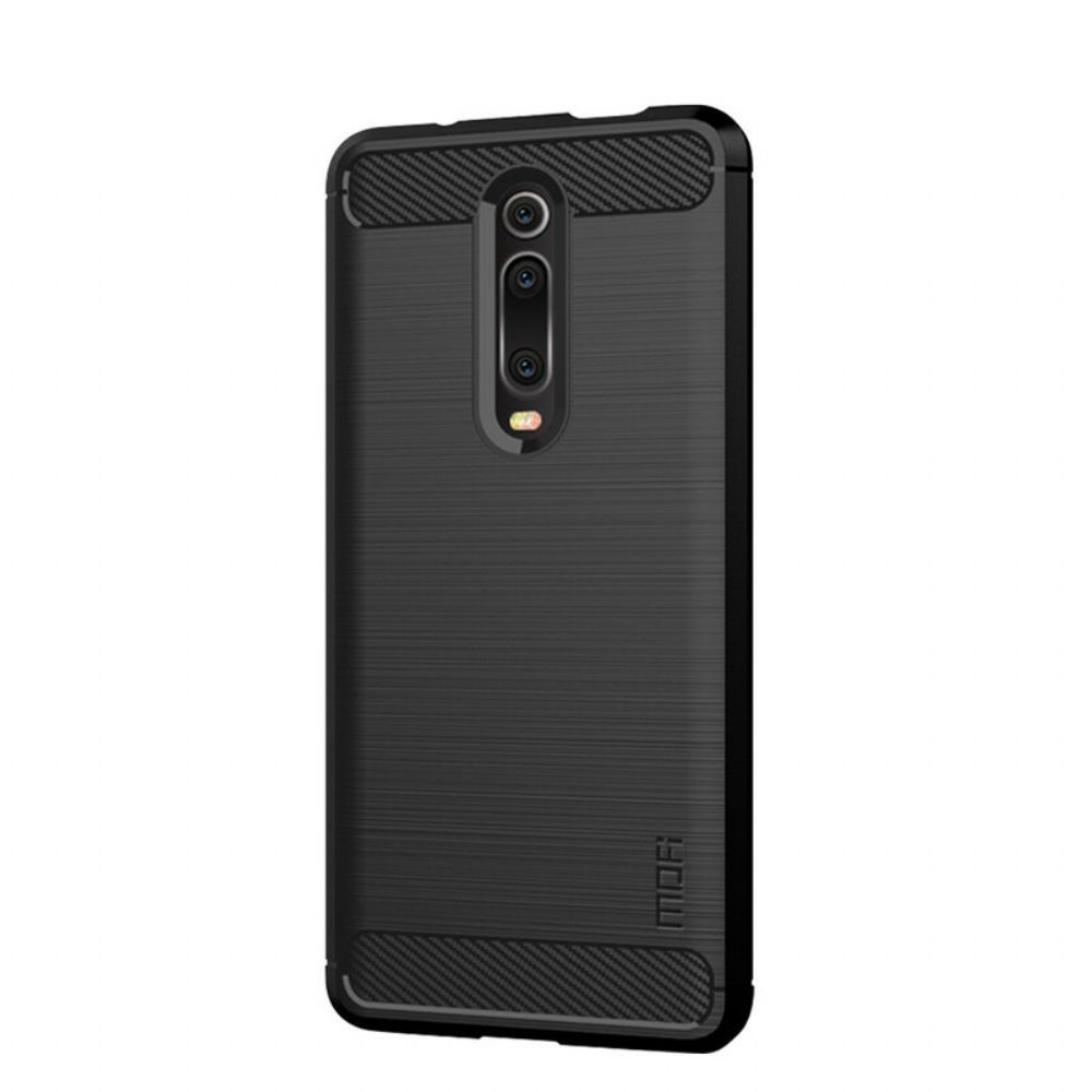 Hoesje voor Xiaomi Mi 9T / Mi 9T Pro Mofi Geborstelde Koolstofvezel