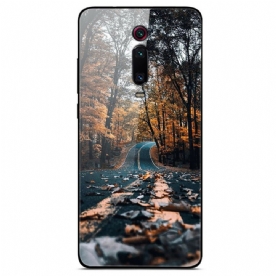 Hoesje voor Xiaomi Mi 9T / Mi 9T Pro Weg Van Gehard Glas Naar Geluk