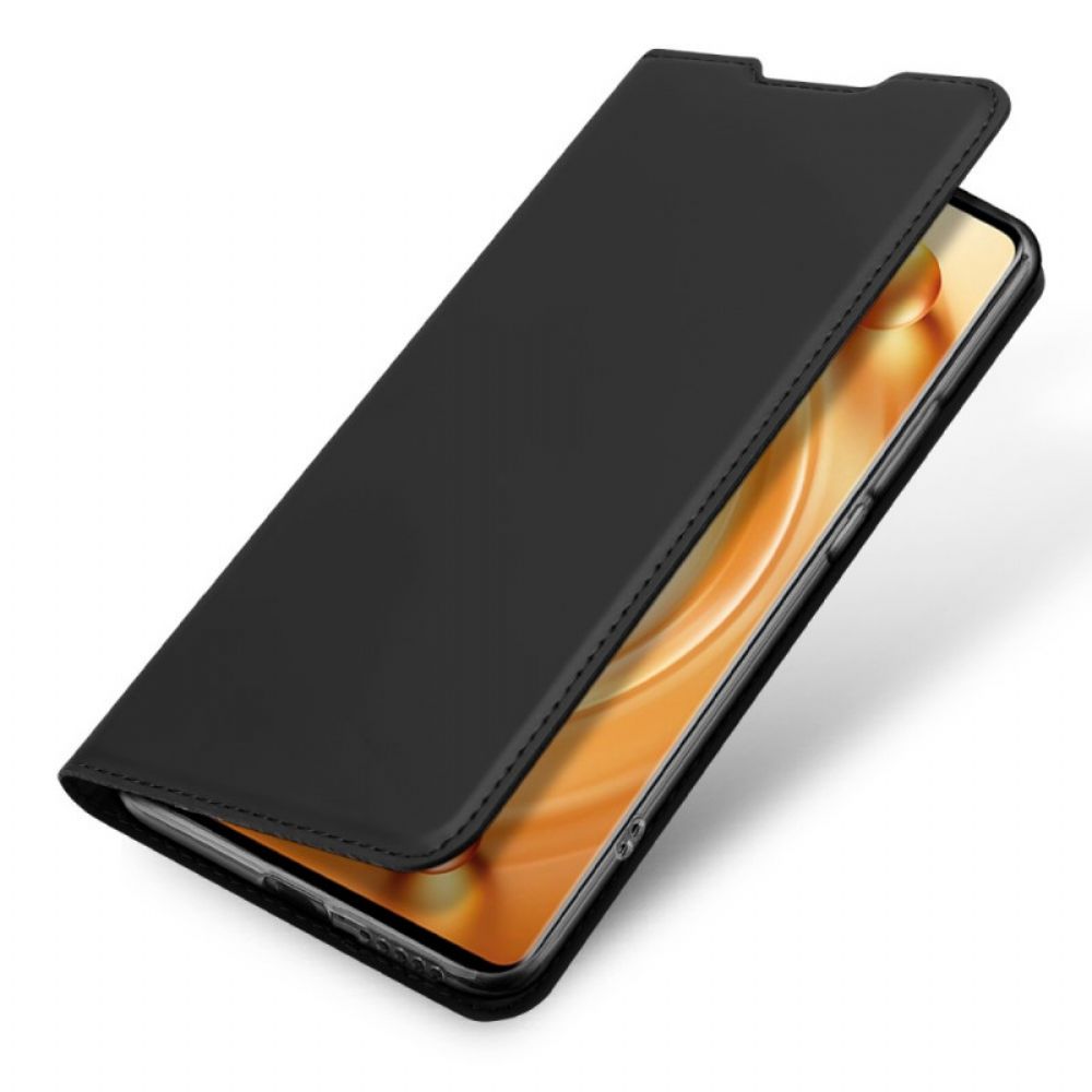 Bescherming Hoesje voor Vivo X80 Pro Folio-hoesje Skin-pro Series Dux Ducis