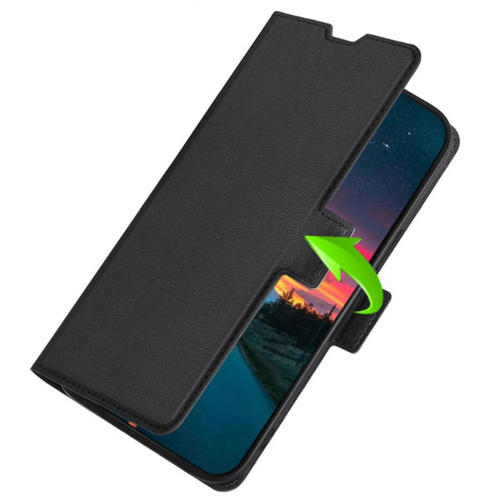 Folio-hoesje voor Vivo X80 Pro Leerstijl