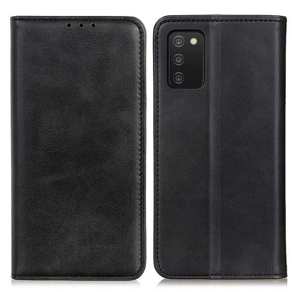 Bescherming Hoesje voor Samsung Galaxy A03s Folio-hoesje Elegantie Splitleer