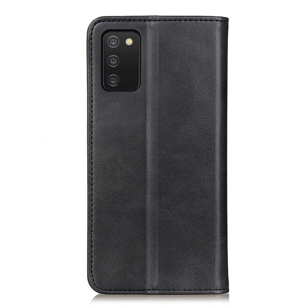 Bescherming Hoesje voor Samsung Galaxy A03s Folio-hoesje Elegantie Splitleer