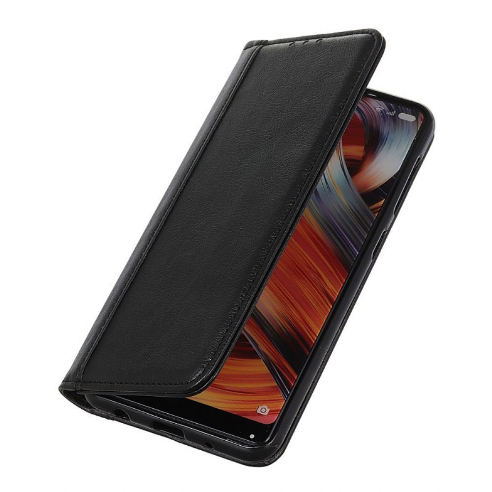 Bescherming Hoesje voor Samsung Galaxy A03s Folio-hoesje Litchi Business Splitleer