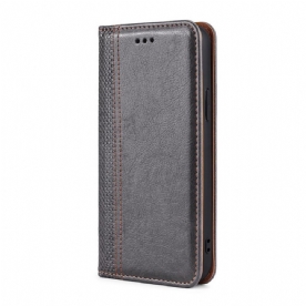 Bescherming Hoesje voor Samsung Galaxy A03s Folio-hoesje Vintage Lederen Stijl