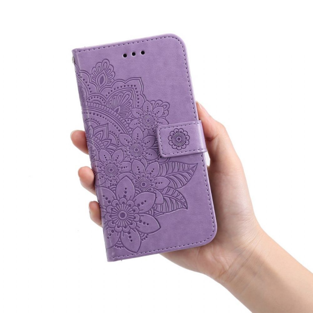 Flip Case voor Samsung Galaxy A03s Bloemenmandala