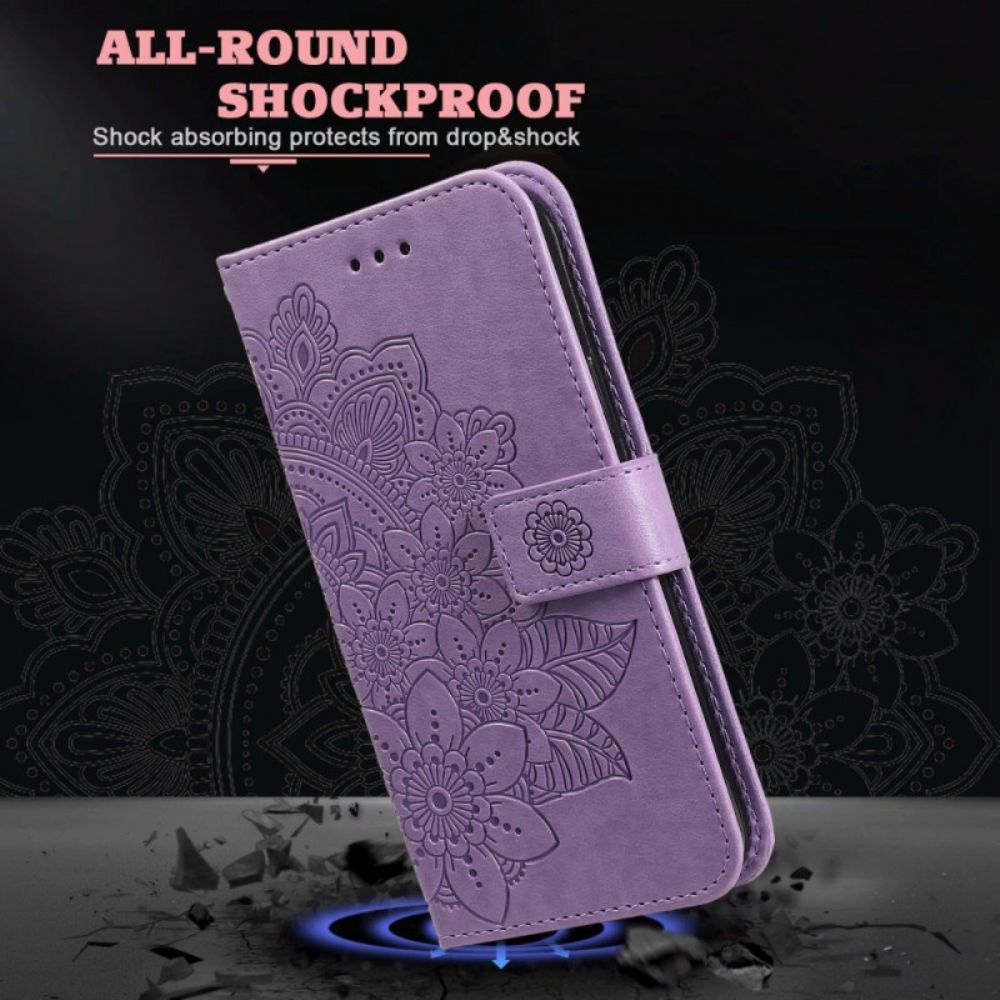 Flip Case voor Samsung Galaxy A03s Bloemenmandala