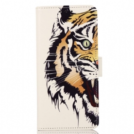 Flip Case voor Samsung Galaxy A03s Felle Tijger