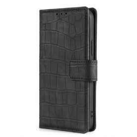 Flip Case voor Samsung Galaxy A03s Krokodillenleereffect