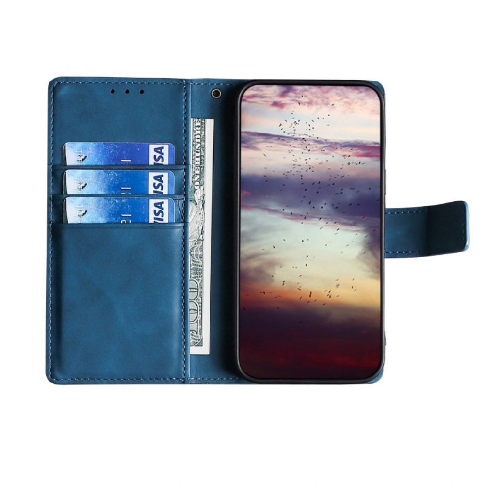 Flip Case voor Samsung Galaxy A03s Krokodillenleereffect