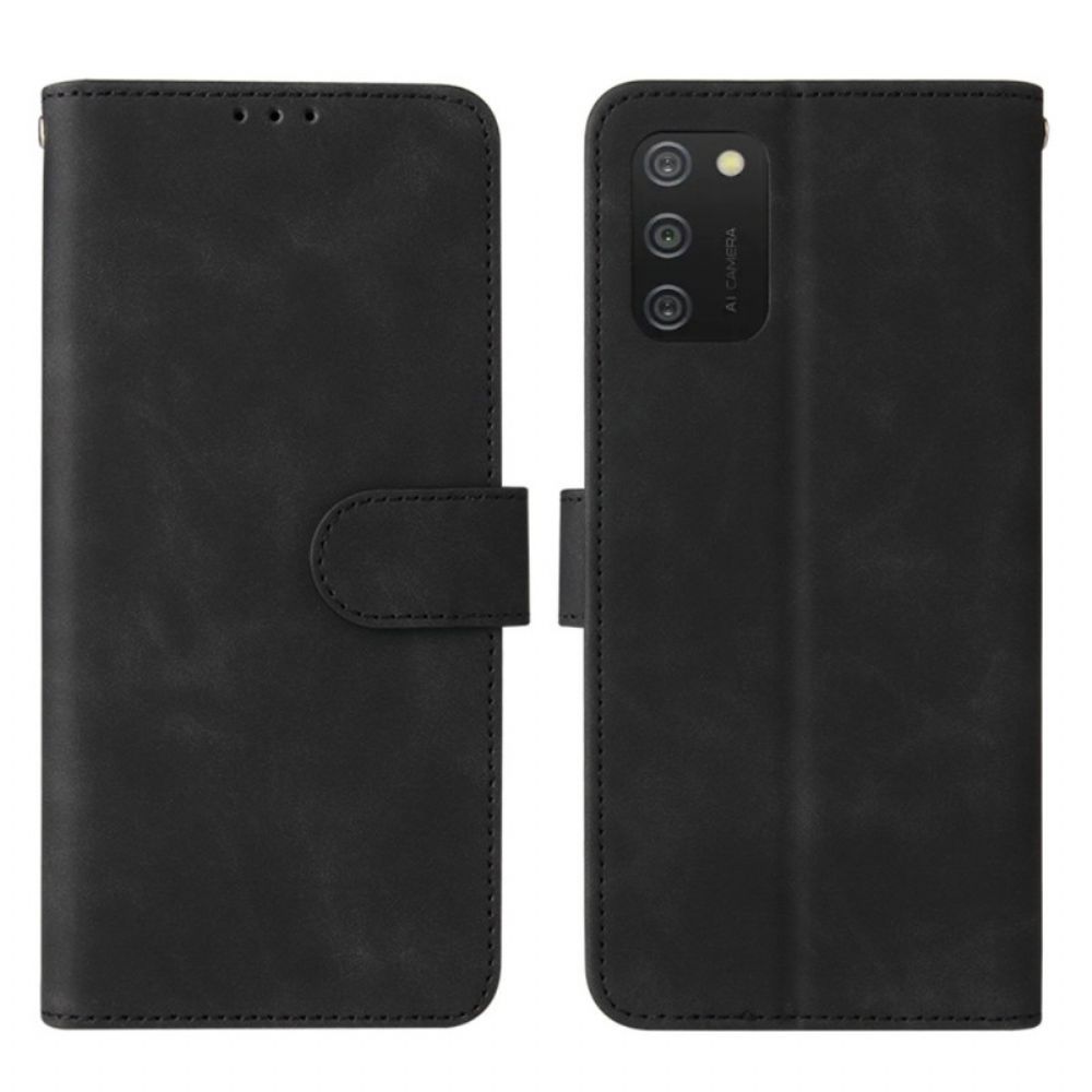 Folio-hoesje voor Samsung Galaxy A03s Skin-touch