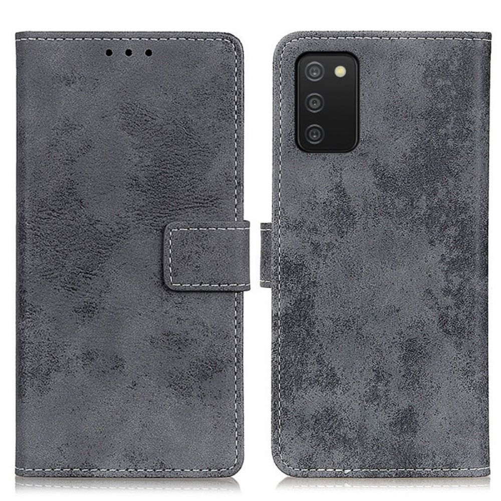 Folio-hoesje voor Samsung Galaxy A03s Vintage Kunstleer