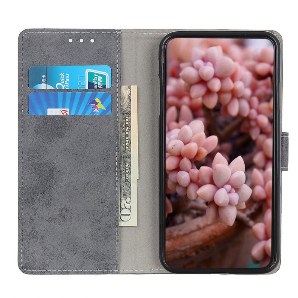 Folio-hoesje voor Samsung Galaxy A03s Vintage Kunstleer