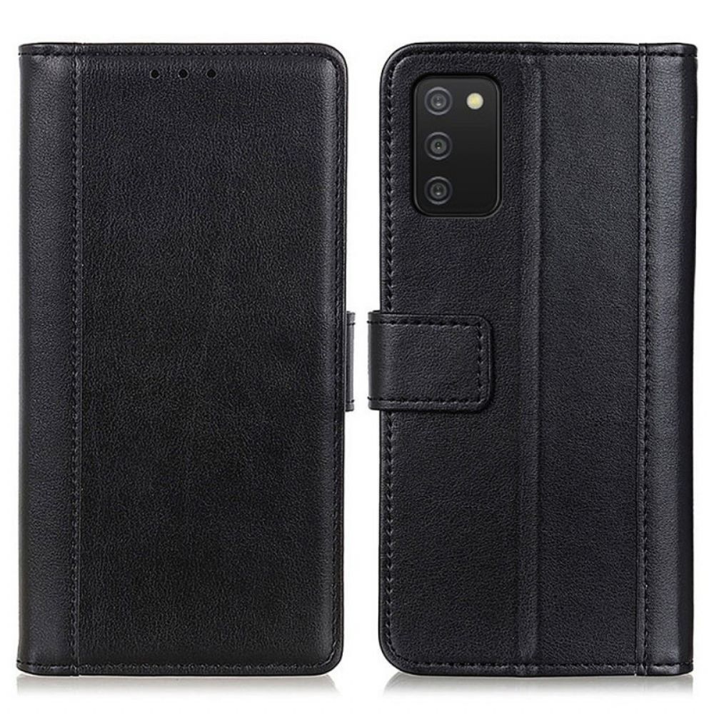 Leren Hoesje voor Samsung Galaxy A03s Stijl Leer Elegantie