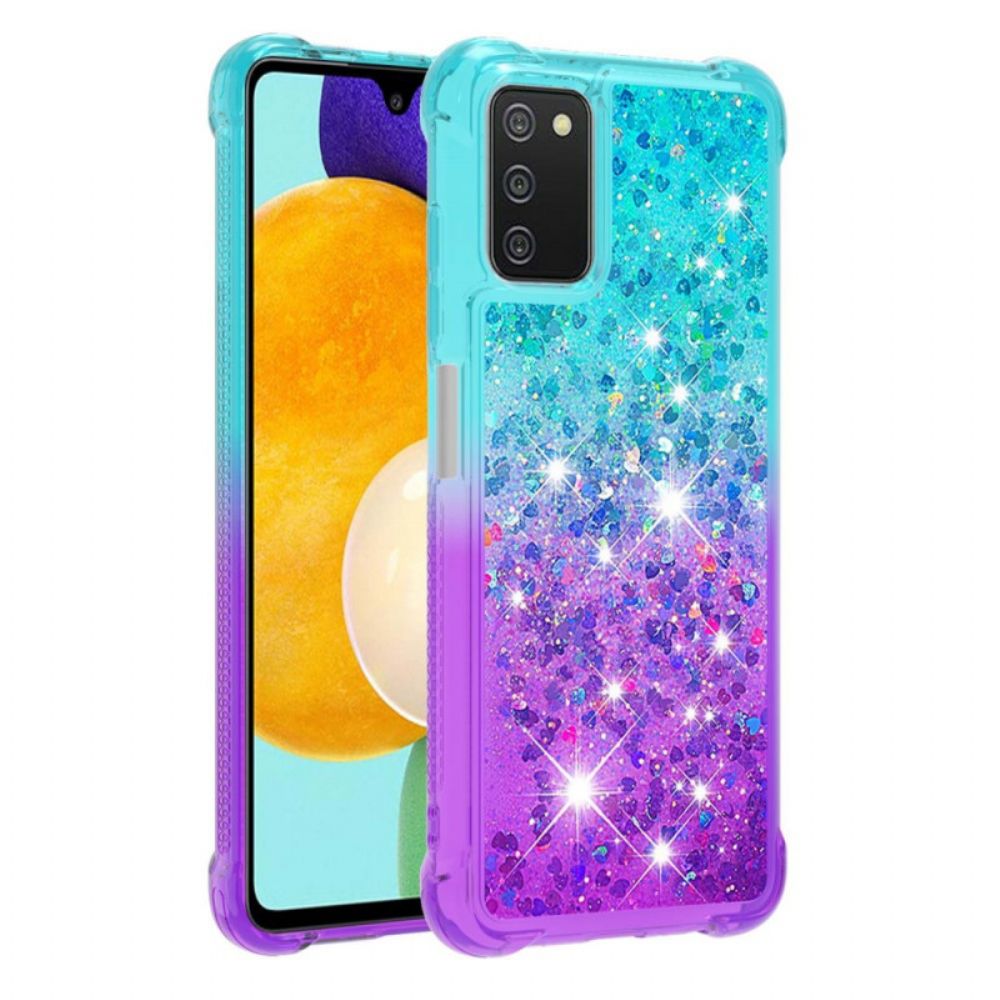 Telefoonhoesje voor Samsung Galaxy A03s Pailletten Kleuren