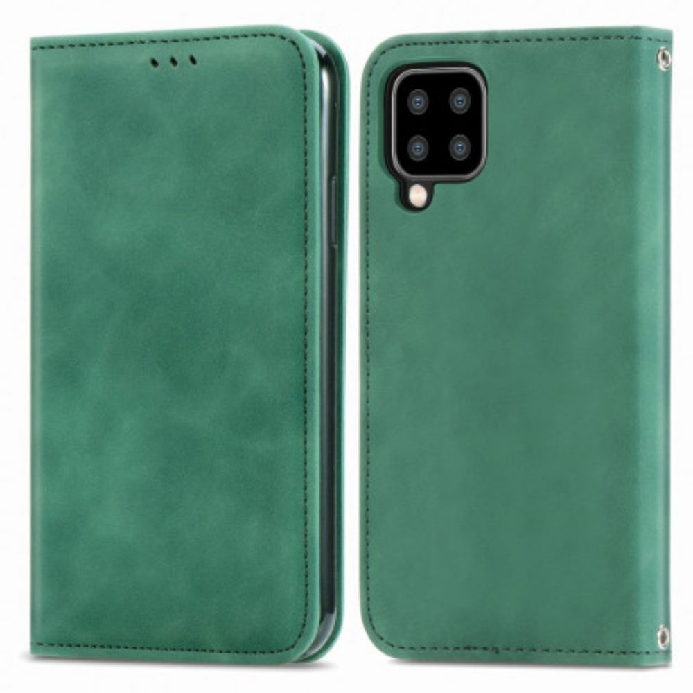 Bescherming Hoesje voor Samsung Galaxy A22 4G Folio-hoesje Vintage Kunstleer