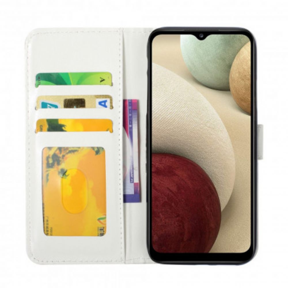 Flip Case voor Samsung Galaxy A22 4G Baby Liefde Paardebloem