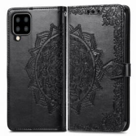 Flip Case voor Samsung Galaxy A22 4G Mandala Van Middelbare Leeftijd