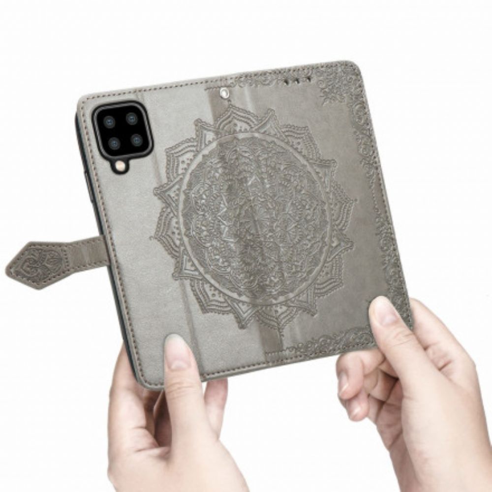 Flip Case voor Samsung Galaxy A22 4G Mandala Van Middelbare Leeftijd