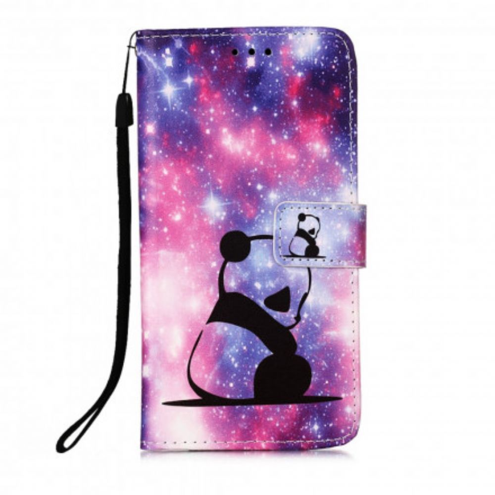 Flip Case voor Samsung Galaxy A22 4G Panda Galaxy