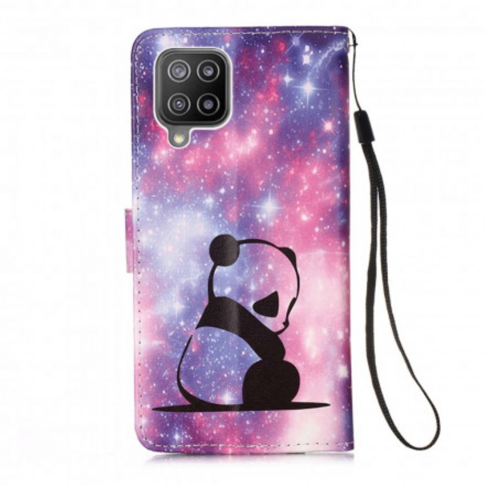 Flip Case voor Samsung Galaxy A22 4G Panda Galaxy