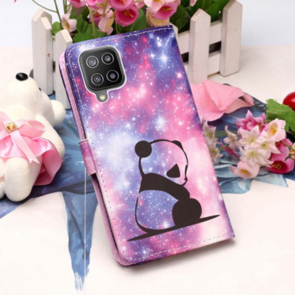 Flip Case voor Samsung Galaxy A22 4G Panda Galaxy