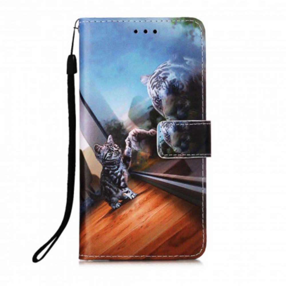 Folio-hoesje voor Samsung Galaxy A22 4G Katje