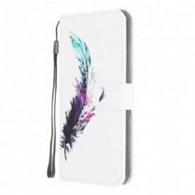 Folio-hoesje voor Samsung Galaxy A22 4G Met Ketting Thong Veer