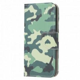 Folio-hoesje voor Samsung Galaxy A22 4G Militaire Camouflage