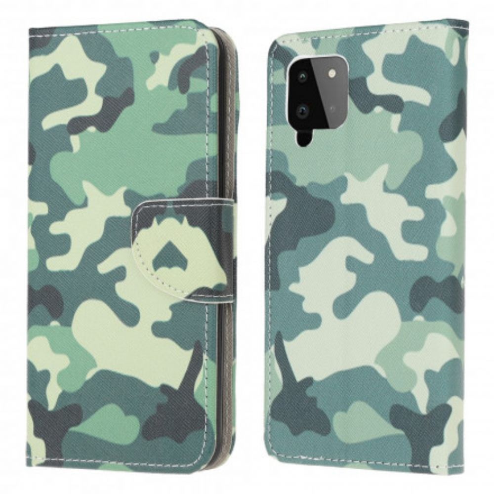 Folio-hoesje voor Samsung Galaxy A22 4G Militaire Camouflage