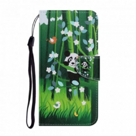 Folio-hoesje voor Samsung Galaxy A22 4G Pandawandeling