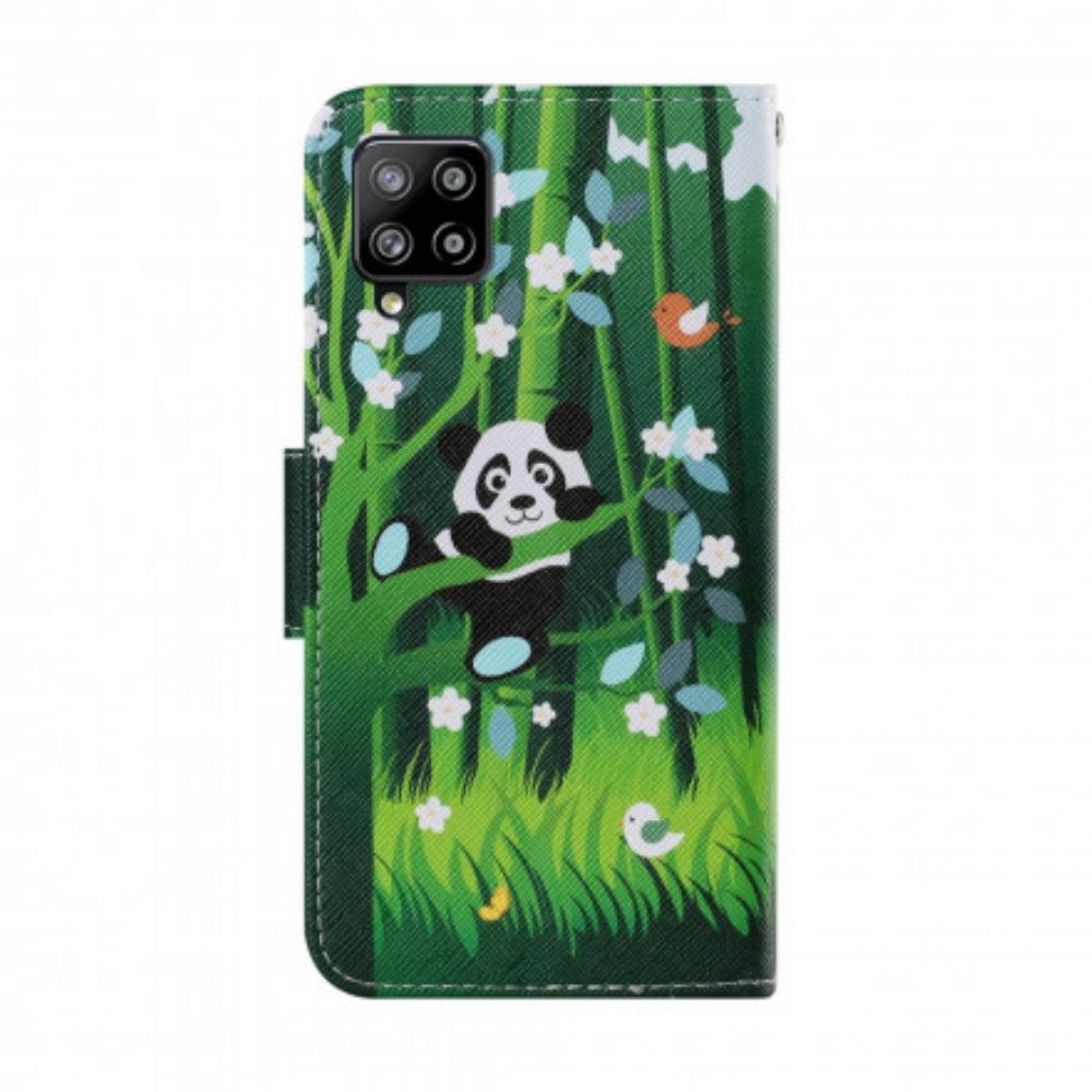 Folio-hoesje voor Samsung Galaxy A22 4G Pandawandeling