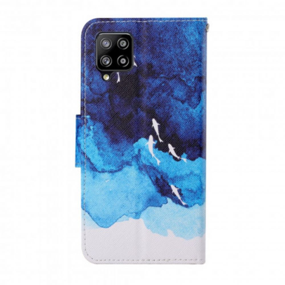 Folio-hoesje voor Samsung Galaxy A22 4G Zee Met Riem