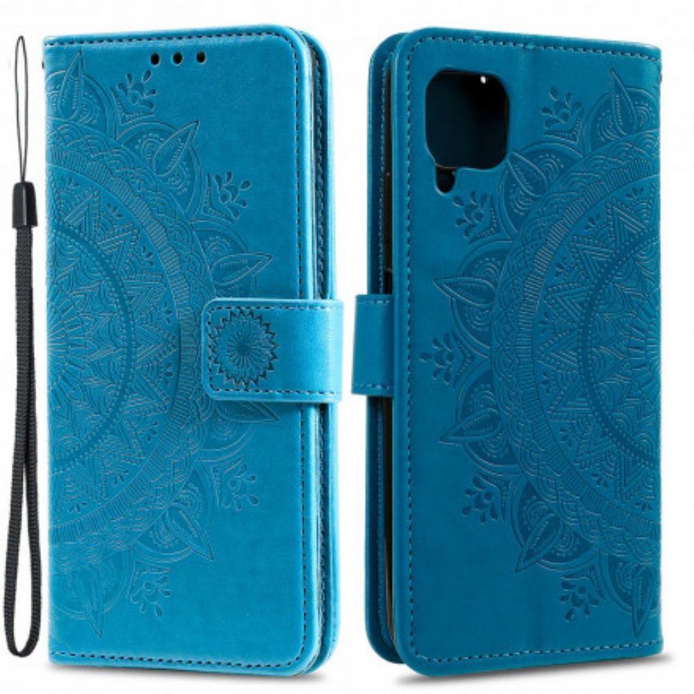 Folio-hoesje voor Samsung Galaxy A22 4G Zon Mandala