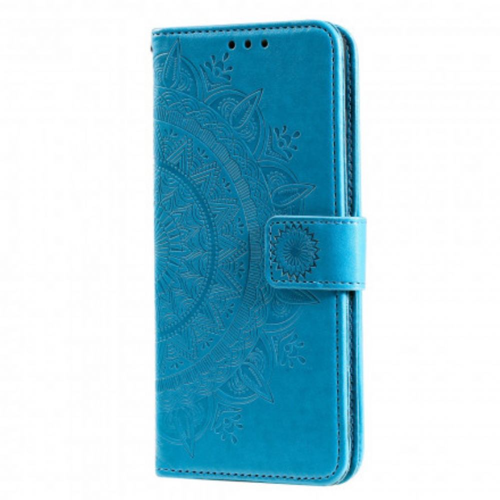 Folio-hoesje voor Samsung Galaxy A22 4G Zon Mandala