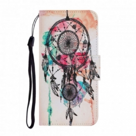 Leren Hoesje voor Samsung Galaxy A22 4G Aquarel Dromenvanger