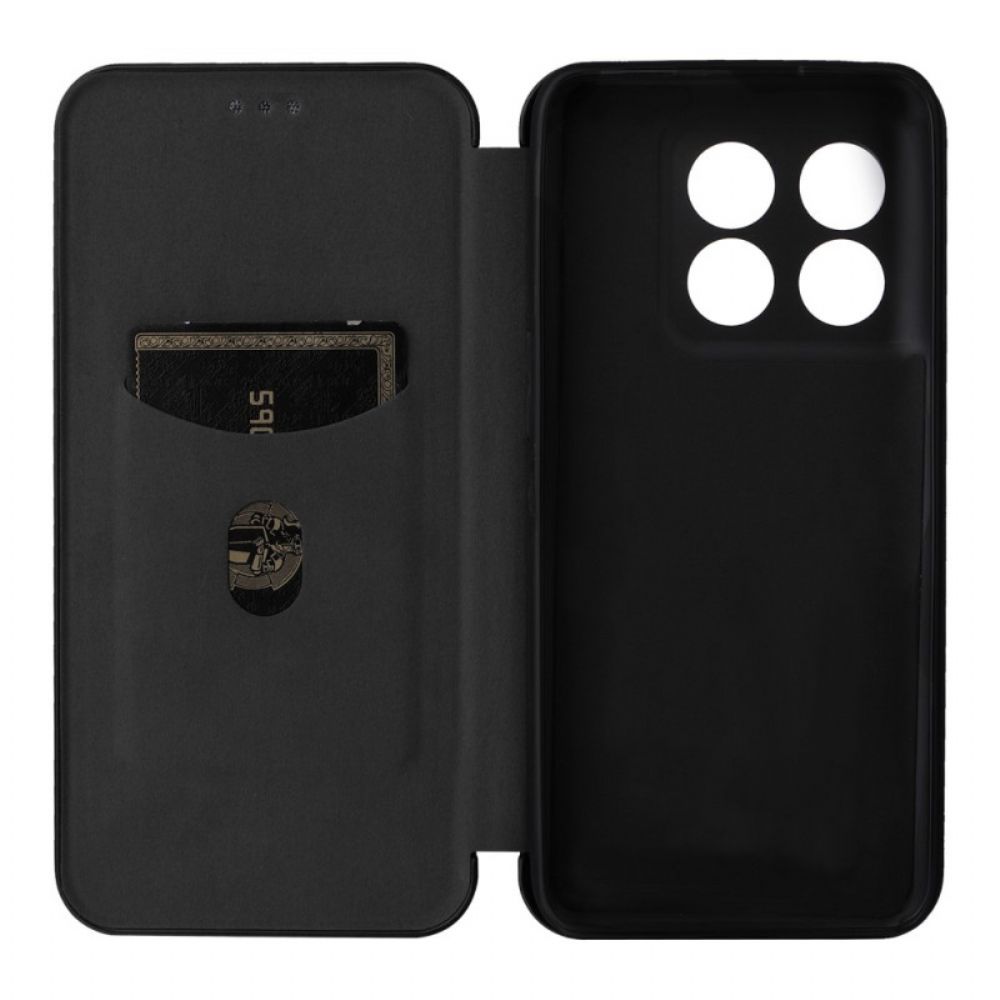 Bescherming Hoesje voor OnePlus 10T 5G Folio-hoesje Koolstofvezel