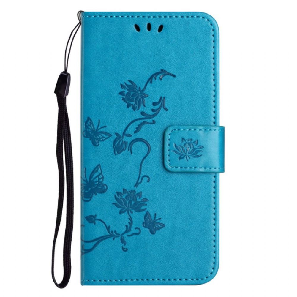 Flip Case voor OnePlus 10T 5G Bloemen